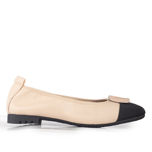 Sepatu Ballet Flats Wanita Gino Mariani Ghita Apricot