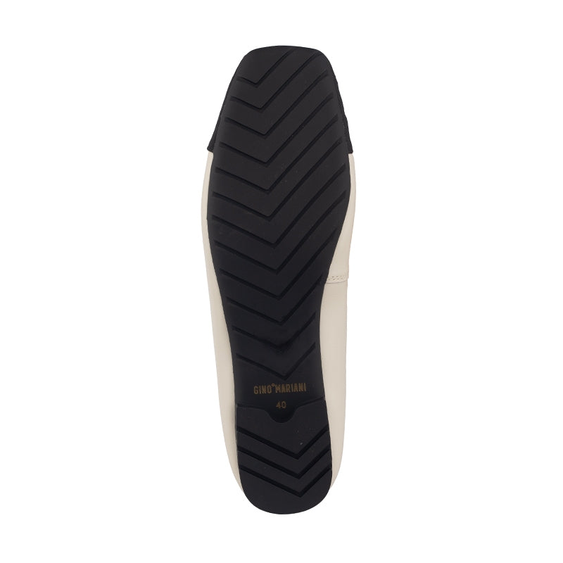 Sepatu Ballet Flats Wanita Gino Mariani Ghita Off White