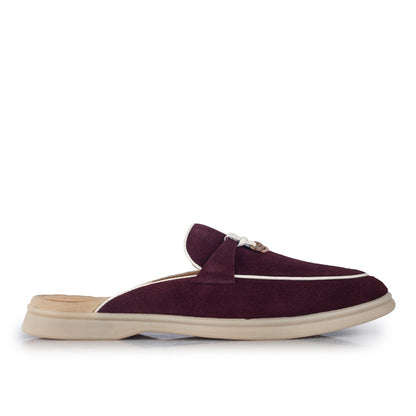 Sepatu Wanita Casual Loafer Gino Mariani Emery 6 Burgundy