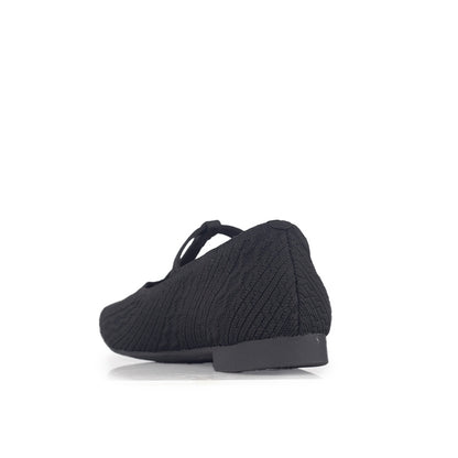 Sepatu Flats Knit Wanita Gino Mariani Gabriela Black