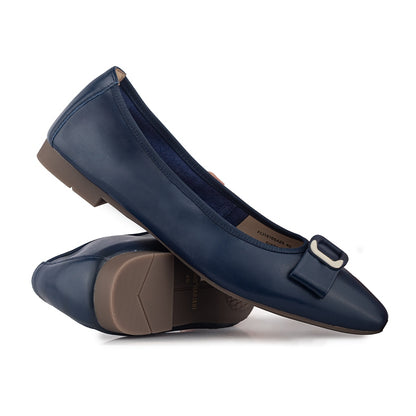 Sepatu Ballet Flats Wanita Gino Mariani Giana Navy