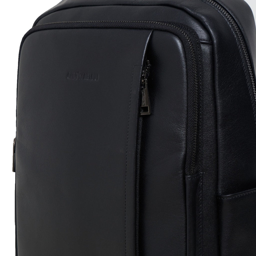 Backpack Tas Ransel Kulit Pria Gino Mariani Auden Black