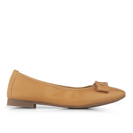 Sepatu Ballet Flats Wanita Gino Mariani Giana Camel