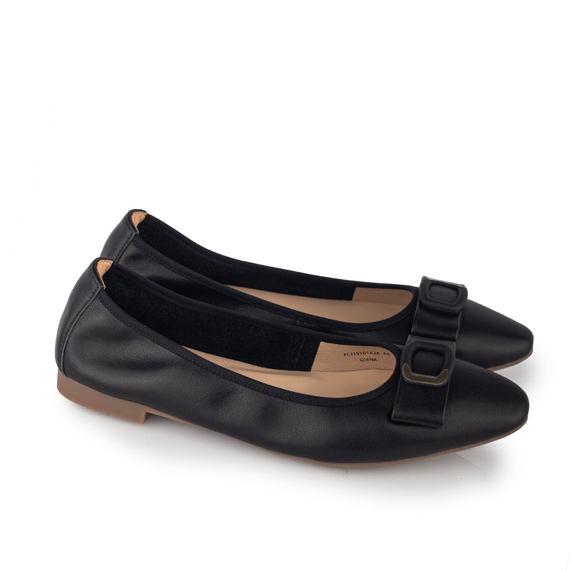 Sepatu Ballet Flats Wanita Gino Mariani Giana Black