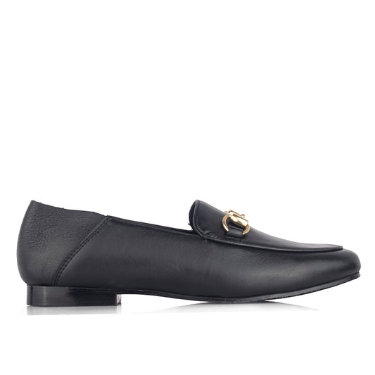 Sepatu Casual Wanita Loafer Moccasin Gino Mariani Eleina Black