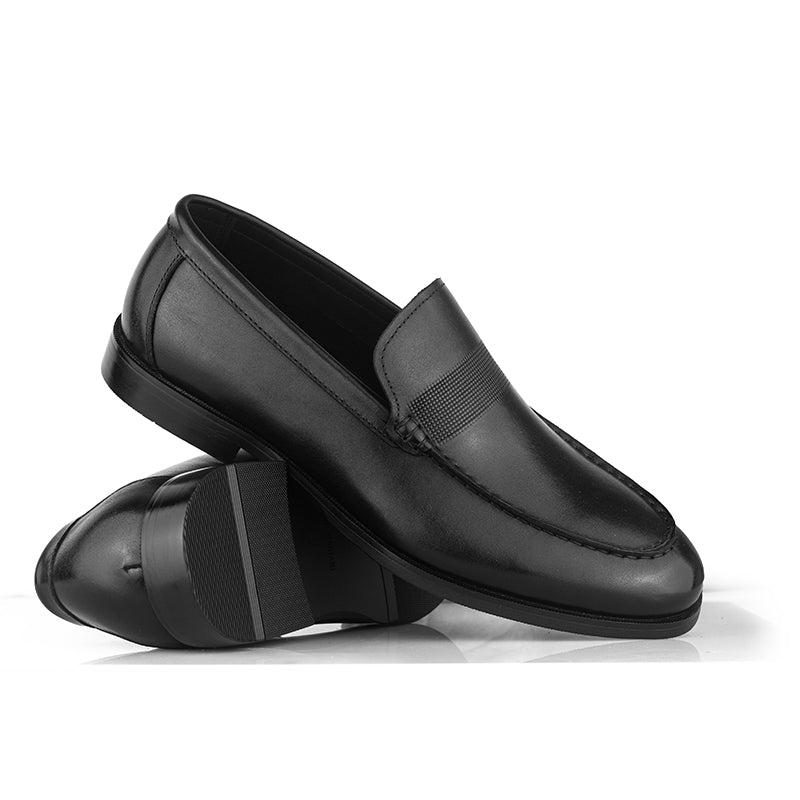 Sepatu Kulit Pria Pantofel Formal Gino Mariani Bosco Black