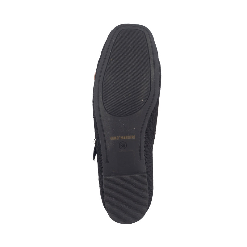 Sepatu Flats Knit Wanita Gino Mariani Gabriela Black